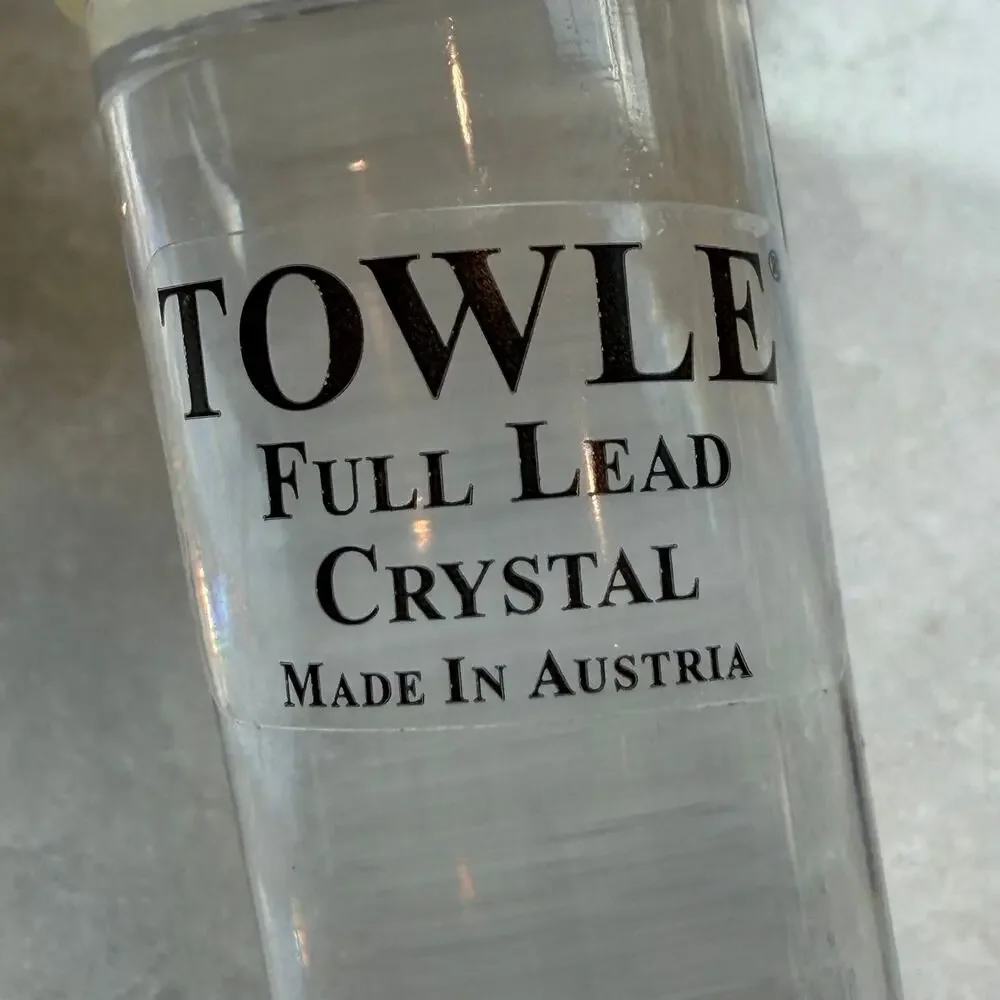 Towle Full Lead Austrian Crystal Turtle Bottle Stopper Wine Decanter Accessory